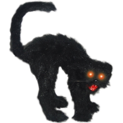 Gato negro para broche de fieltro para Halloween