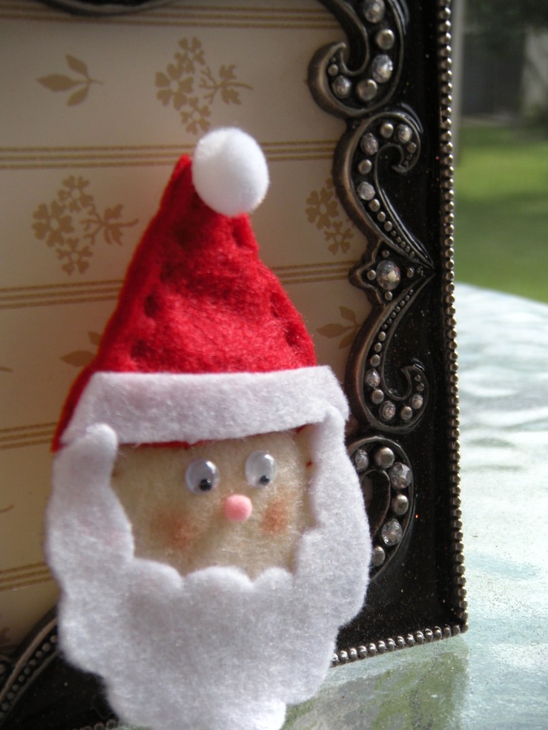 Broche de fieltro de Papa Noel o Santa Claus para Navidad