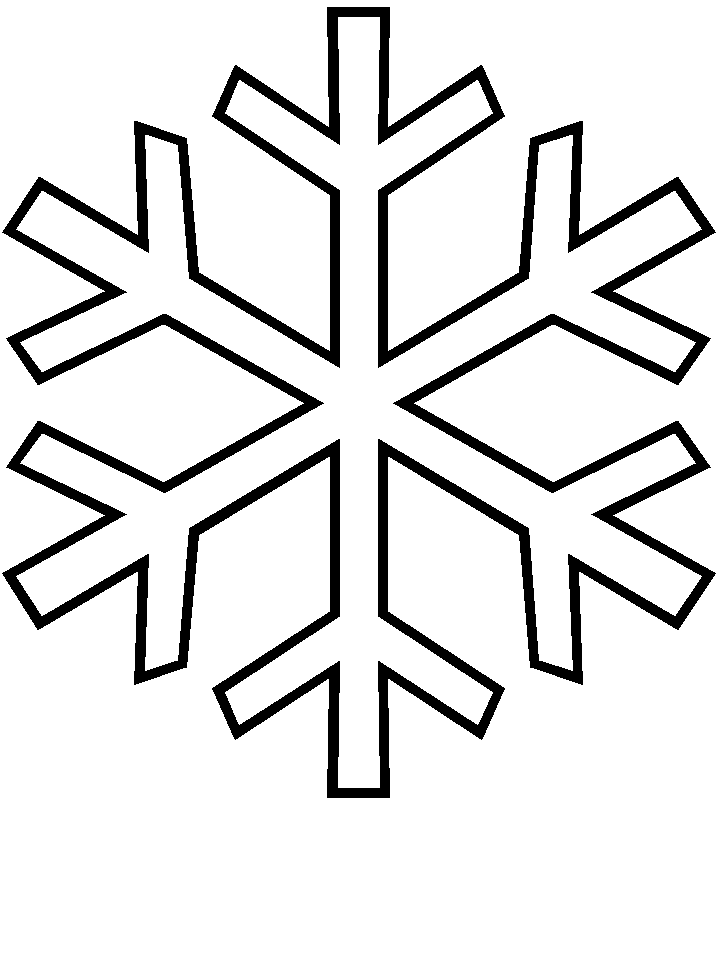 PatrÃ³n o Molde para hacer una manualidad de copo de nieve para Navidad en fieltro