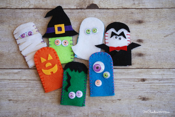 Marionetas de mano temáticas para Halloween