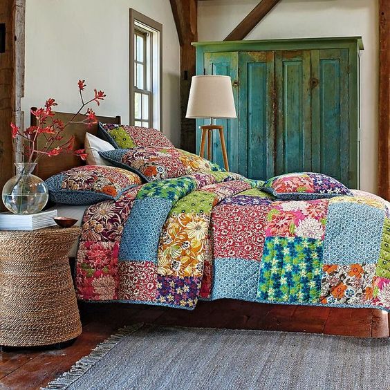Colchas de patchwork para vestir tu colchón